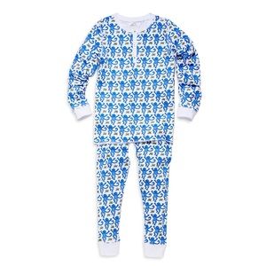 VGUC 4T Roller Rabbit Blue Monkey Pajamas